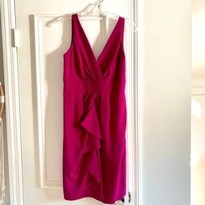 Diane von Furtstenburg Fuschia Pink Knee Length Adisa Dress Size 12